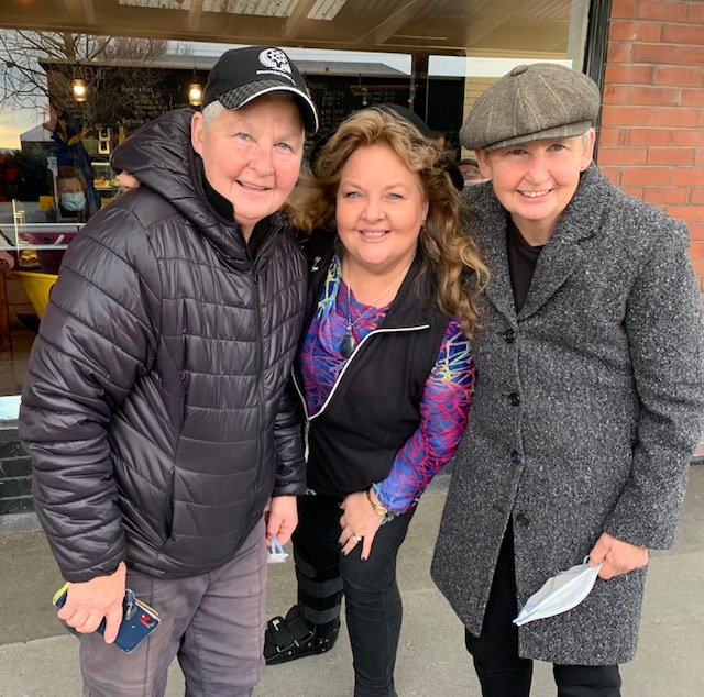 Lynda Topp, Marian Burns and Jools Topp
Methven July 2022 - Topp Country Cafe
