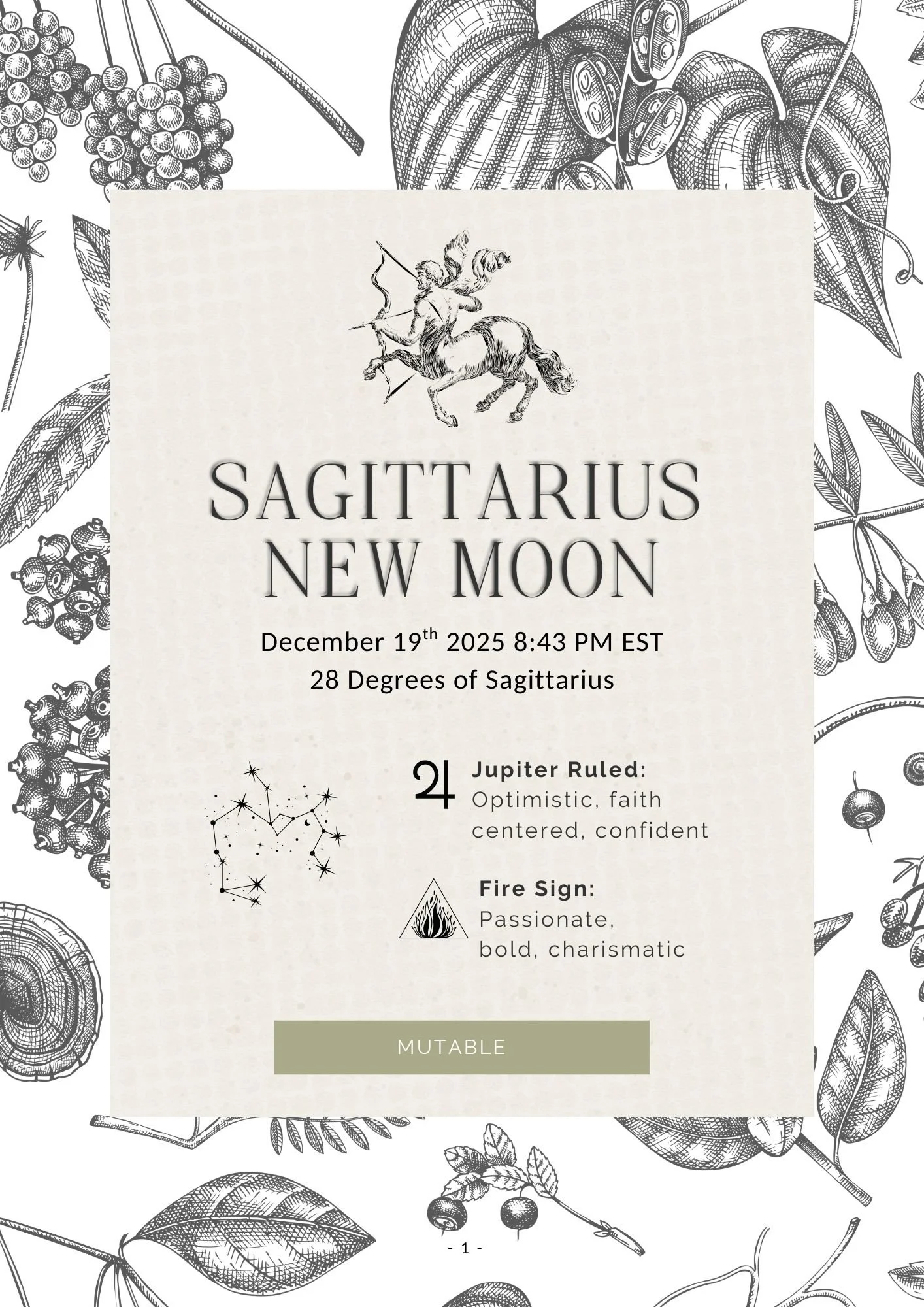 Sagittarius New Moon Journal
