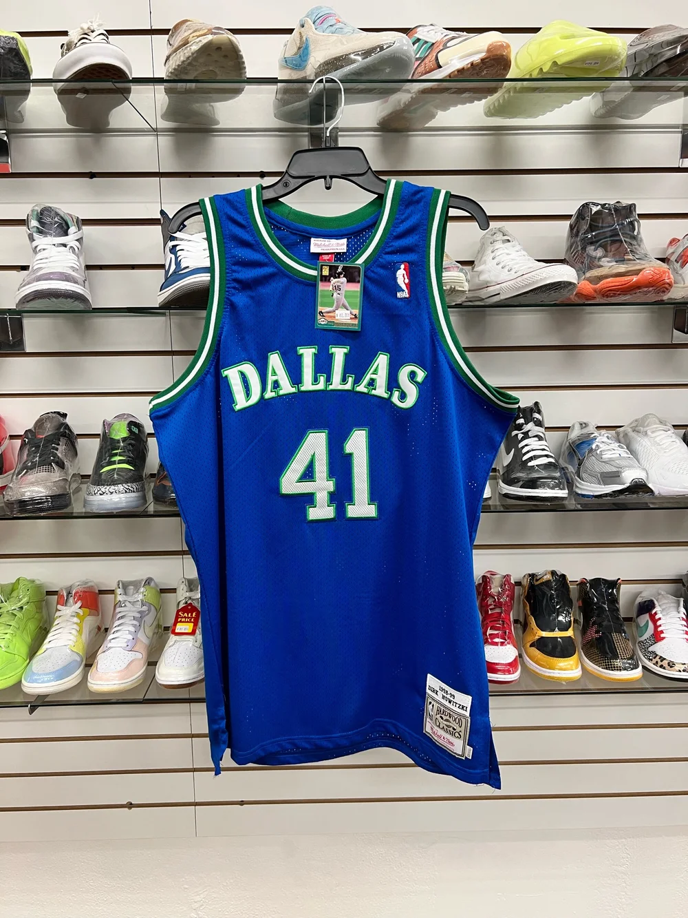 DIRK NOWITZKI DALLAS MAVS JERSEY (2XL) — Reunion