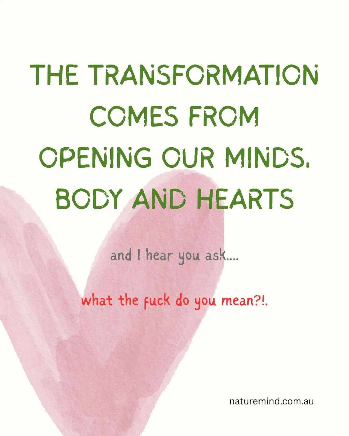 I mean it&rsquo;s not JUST about thinking about things more openly. 

It&rsquo;s about BEING OPEN IN PRESENCE&hellip;.with how we feel.

Our emotions are the reactions to the feelings. The way we feel is the stuff that&rsquo;s foundational to the rea