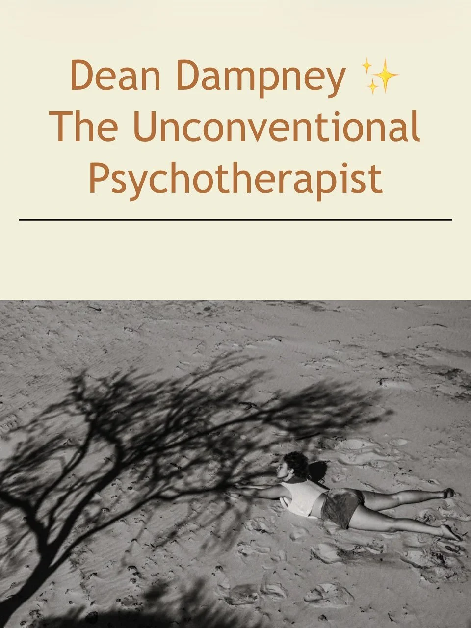 2 steps . Batta bing Batta boom .
.
Insight from my work as the unconventional psychotherapist .