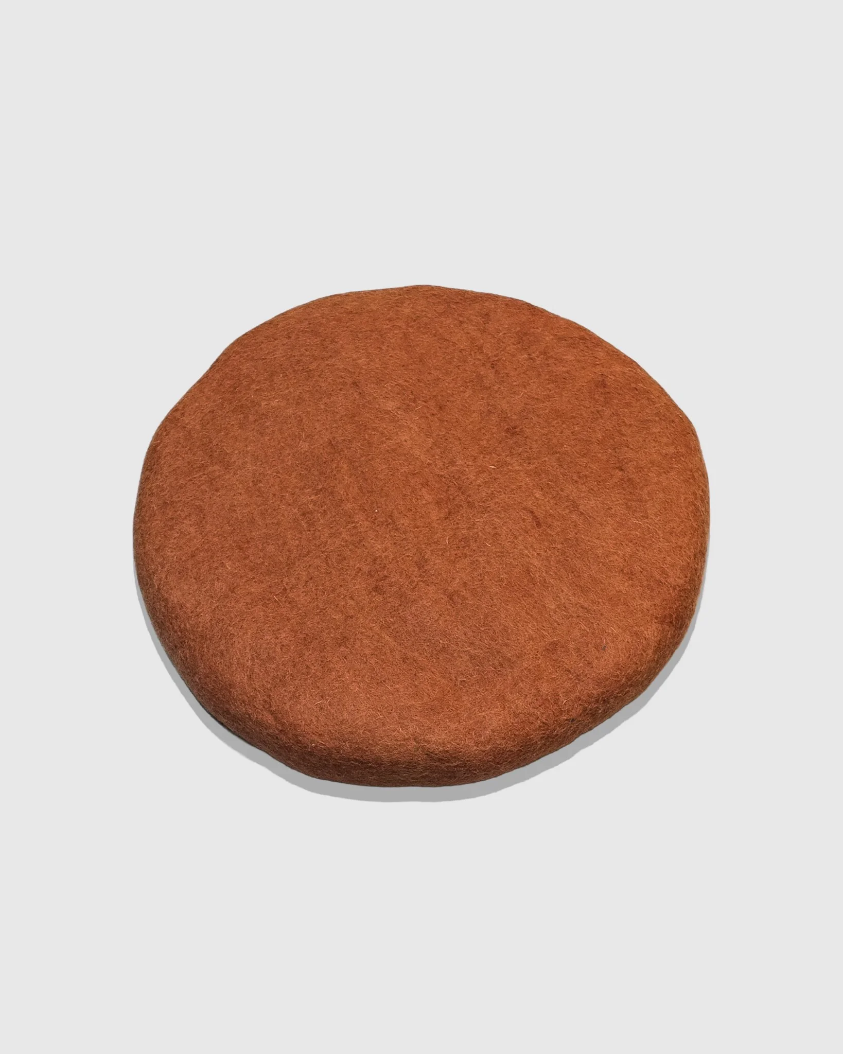 Felted Wool Seat Cushion [ Burnt Orange ]