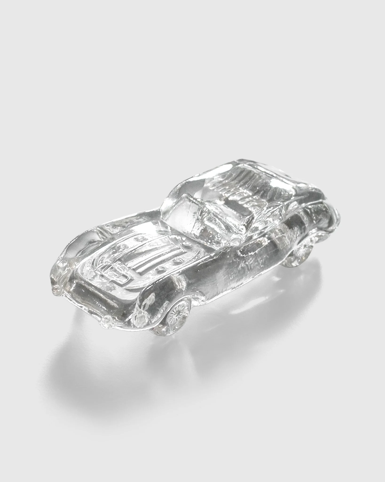 Clear Glass [ Jaguar E-Type ] Paperweight