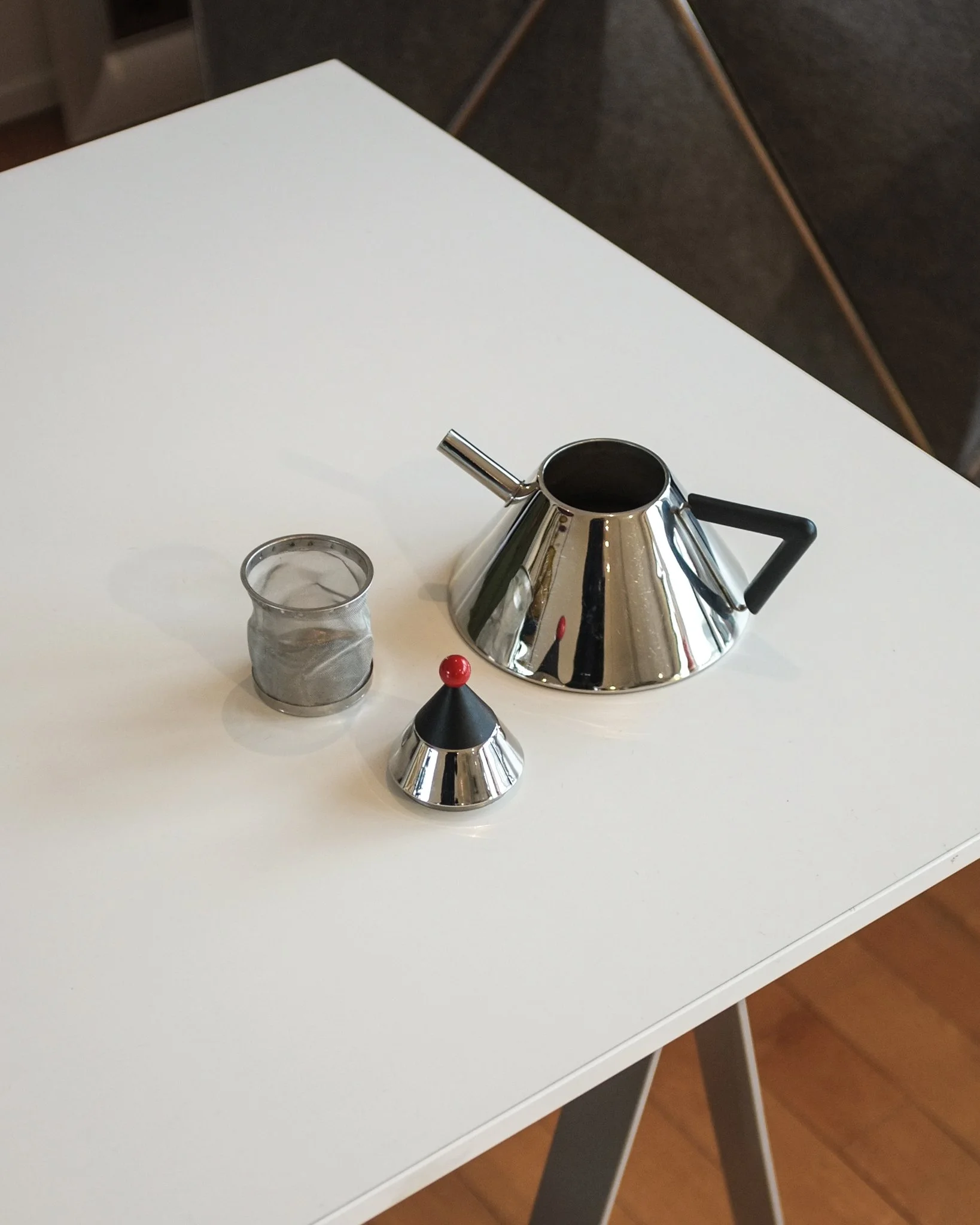 スツール DULTON : BAR STOOL ANTIQUE BLACK SET OF 3 'LOTUS' BAR STOOLS by YASU SASAMOTO for DULTON & CO