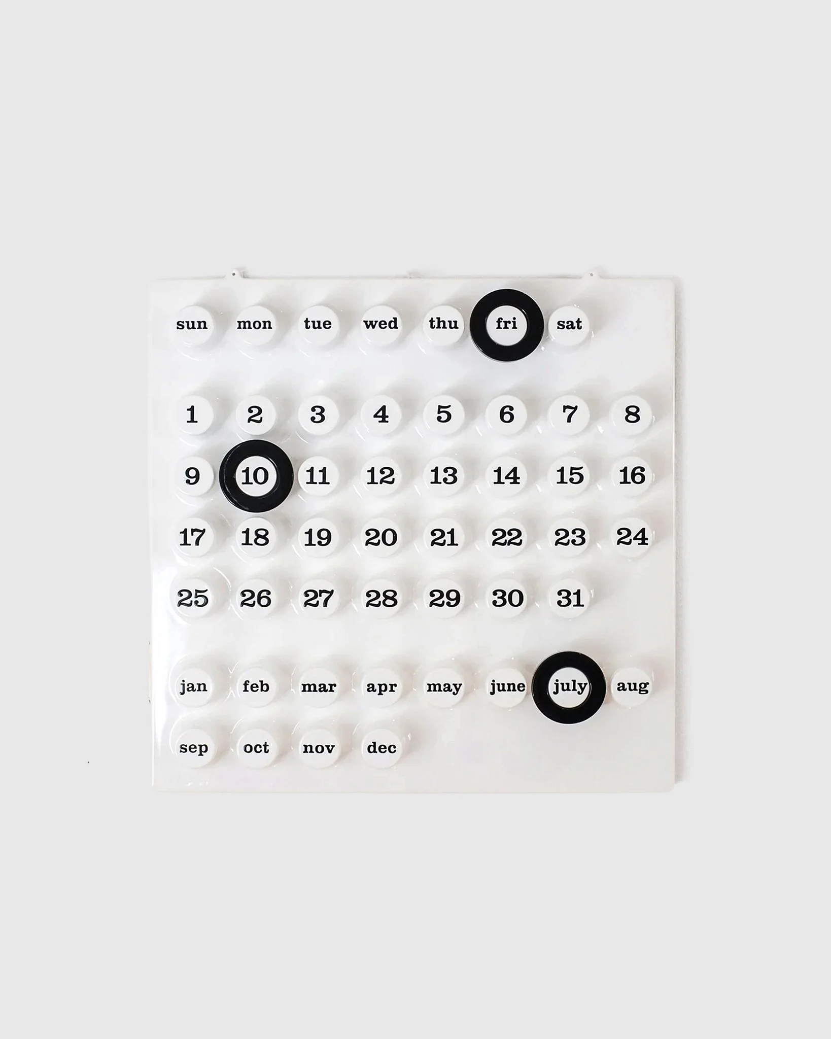 White [ Ring-A-Date ] Perpetual Calendars by Giorgio Della Beffa