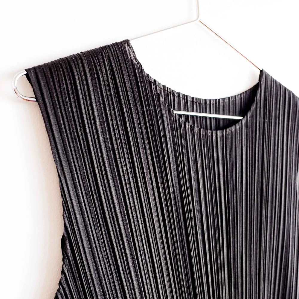 open lace back dress Pleats Please Illustration Print Wide Tank Dress  Shop Bruce