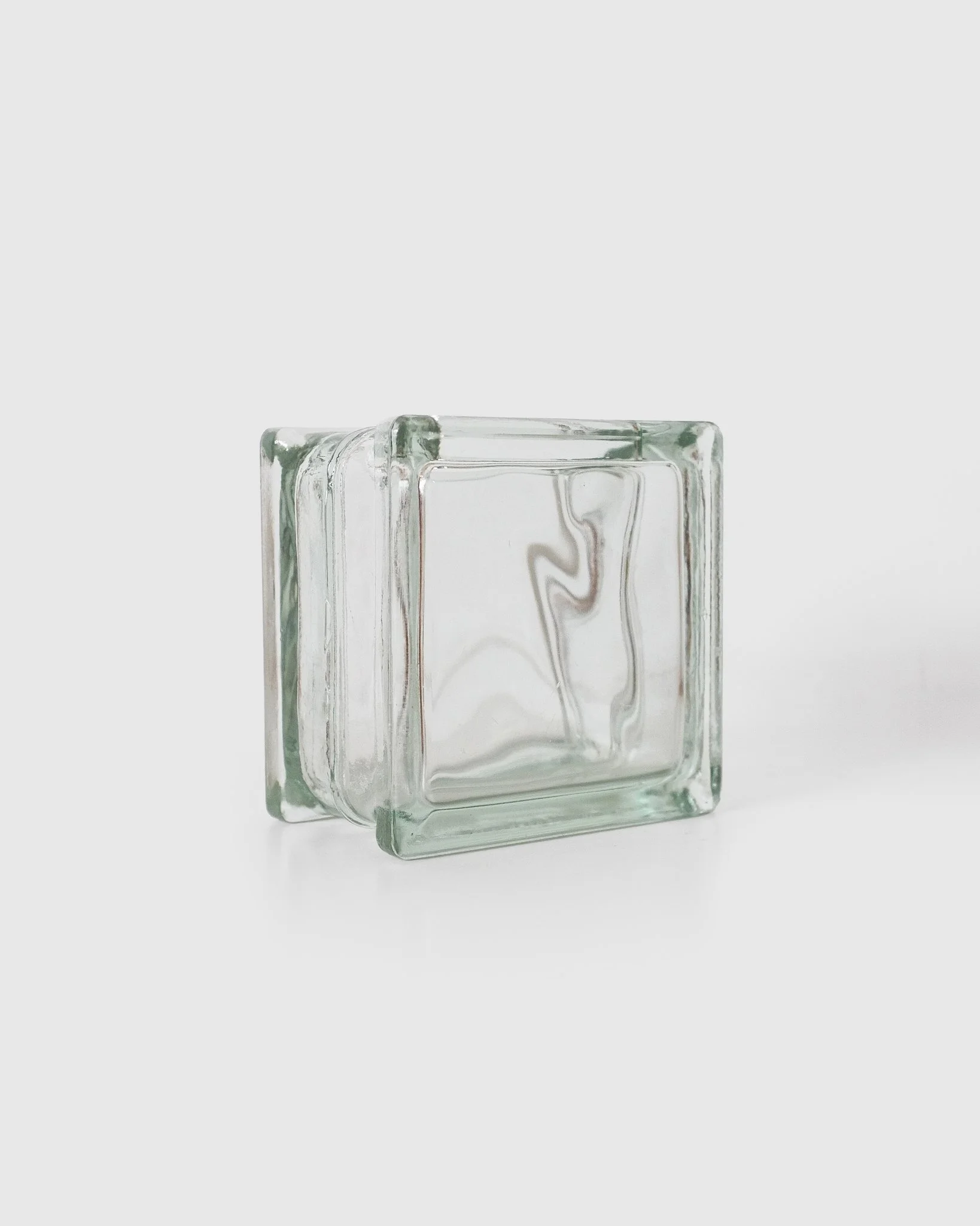 Mini German Glass Block Vase