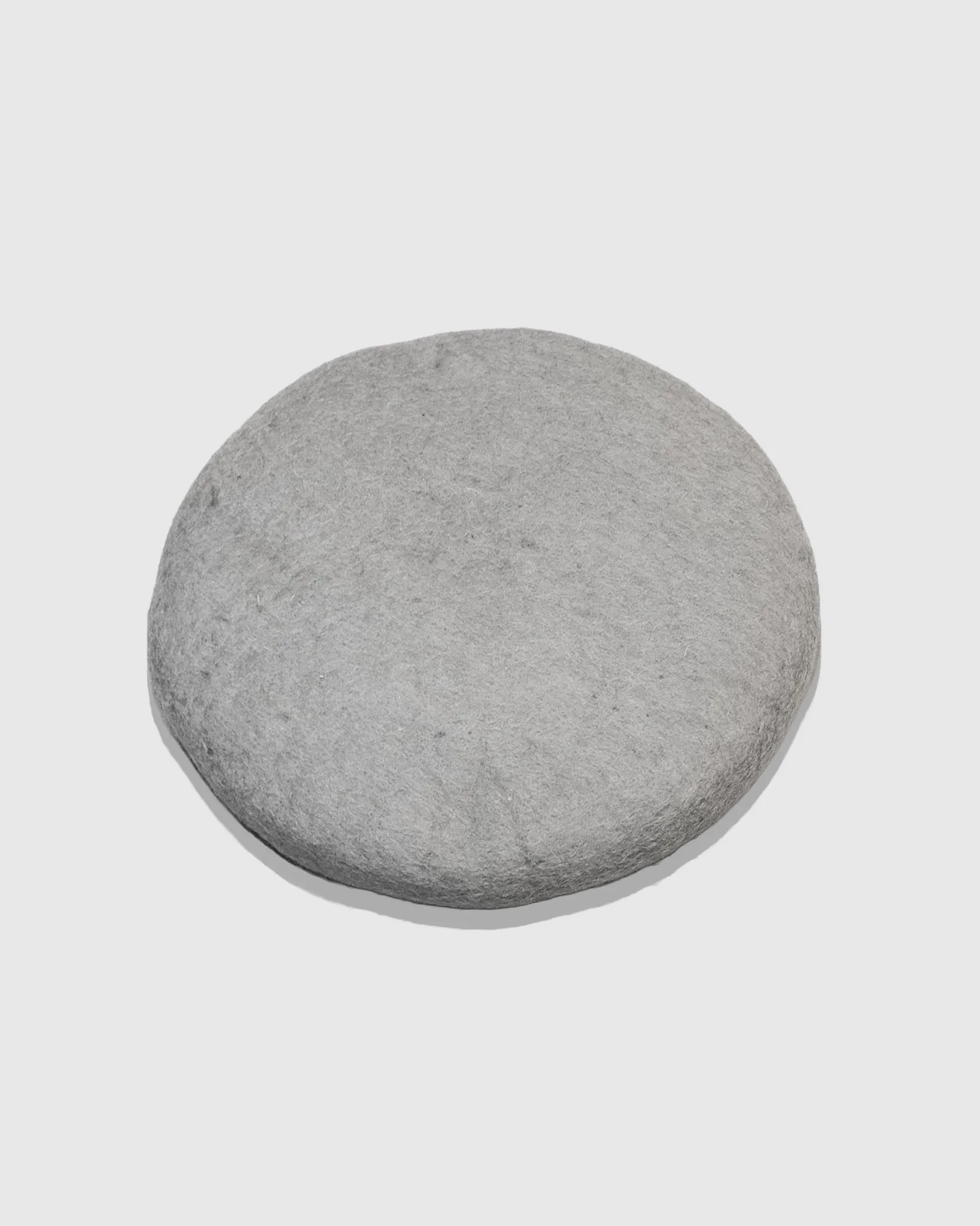 Felted Wool Seat Cushion [ Stone Grey ]