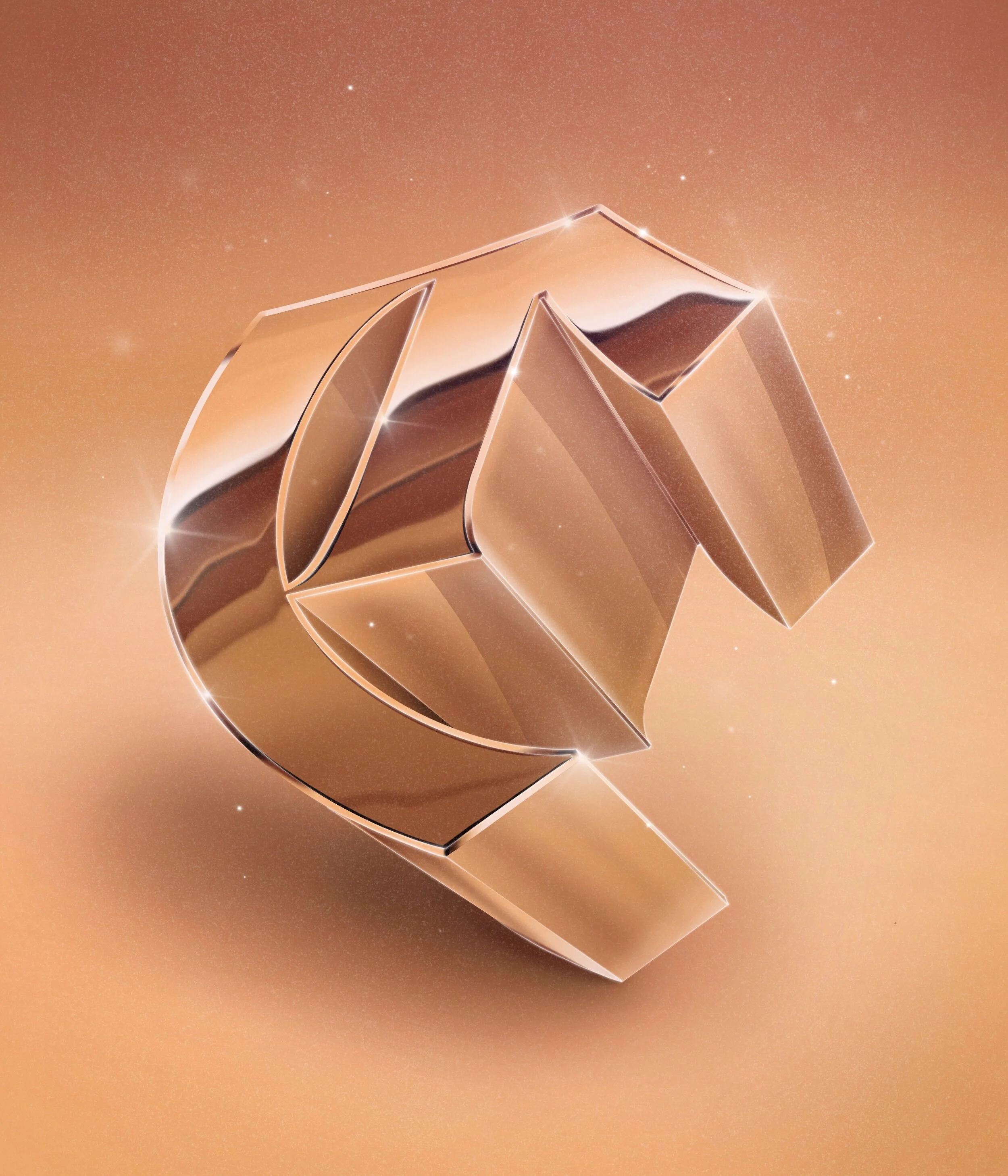 Example of 3D Letters using Procreate