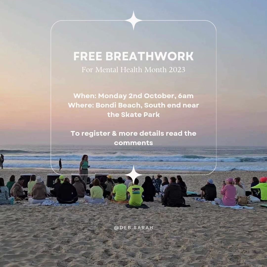 Join us for Mental Health Month at 6am on October 2nd for breathwork, connection and coffee.

Mental health month is a chance to pause and check-in with yourself. How are your current habits, relationships and lifestyle serving you?

Know that you ar