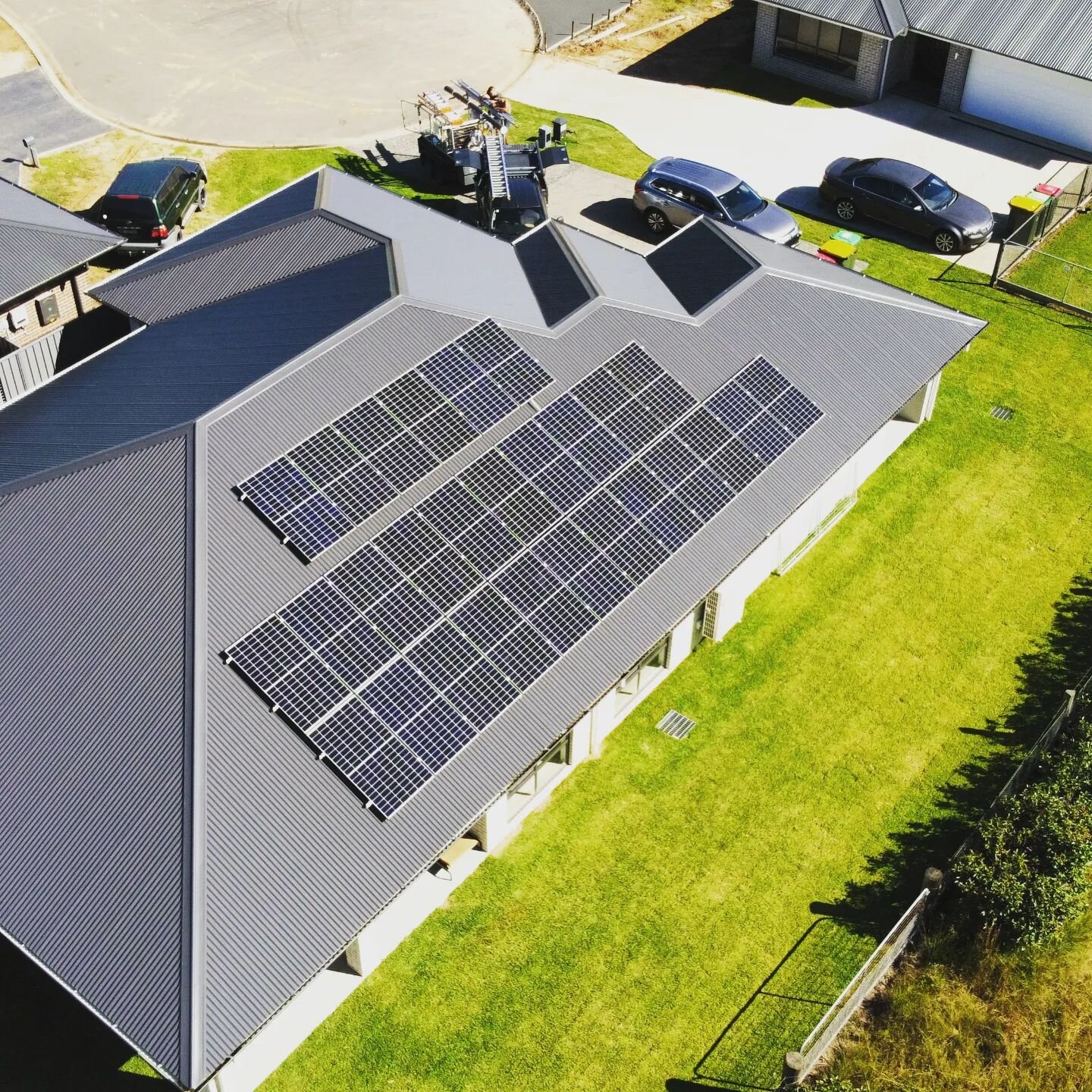 Today's north facing 10.36kw solar install at Heddon Greta.