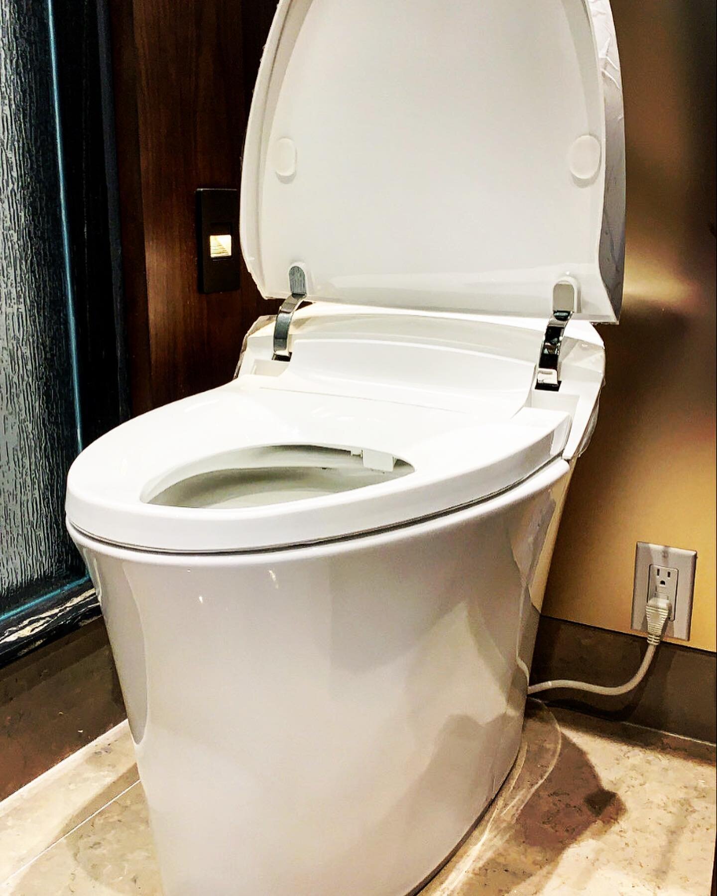 Sophistication in the simplicity of design.  @kohler

One of our recent works we&rsquo;ve completed in the intelligent bathroom for our clients condominium.  This veil intelligent toilet is paired with a DTV intelligent shower which includes the new 