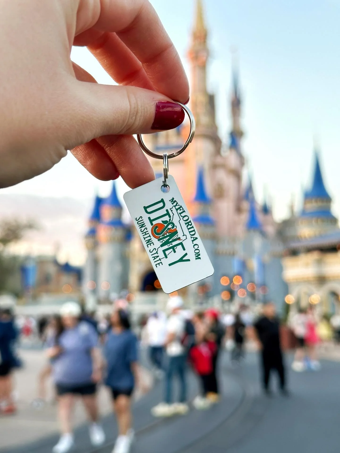 On this day, one year ago, we were visiting the Magic Kingdom ✨❤️🥹

A special #tbt to magical times and when we didn&rsquo;t have the trilayer material for our Florida license plate keychains 😅

#disneyworld #magickingdom #orlandoflorida #licensepl