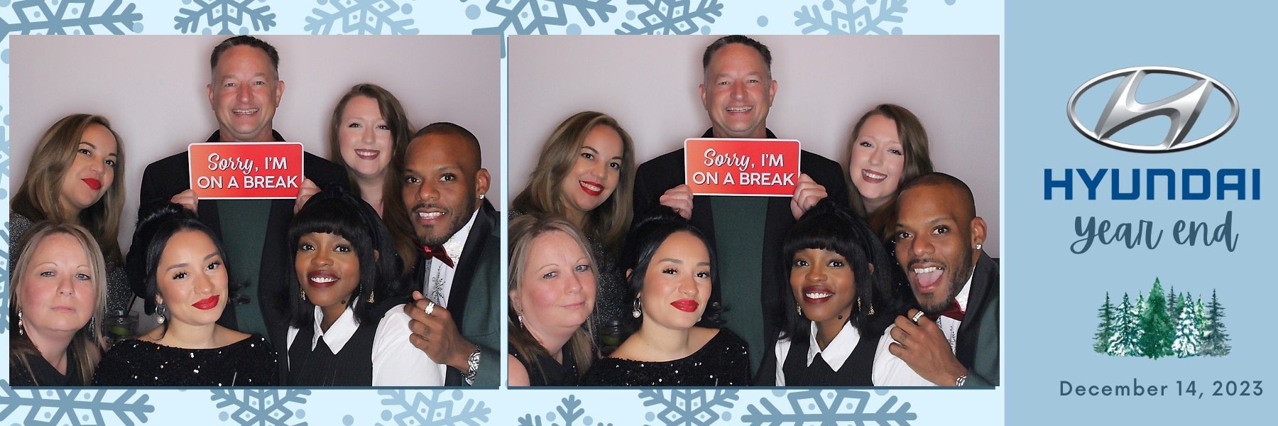 Holiday template horizontal 2x6