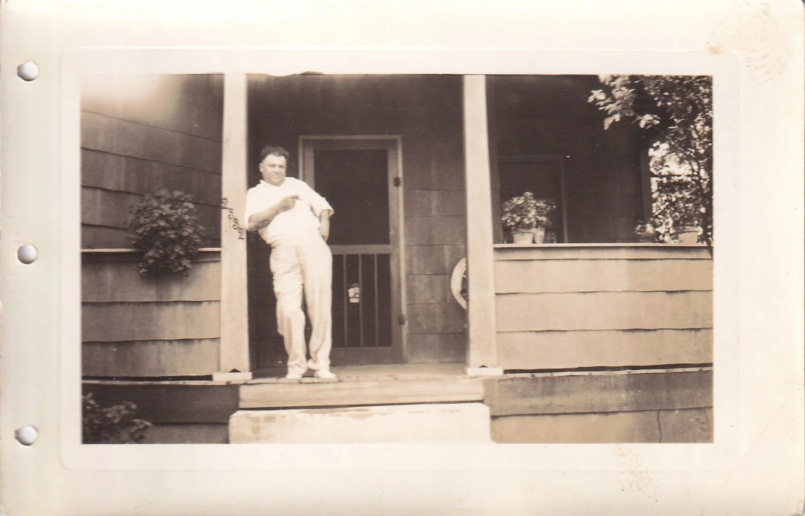  These last three are also interesting to me. A number but no street name…I would love to see what that address looks like today. The fella I would assume is the homeowner. He looks rather proud. 