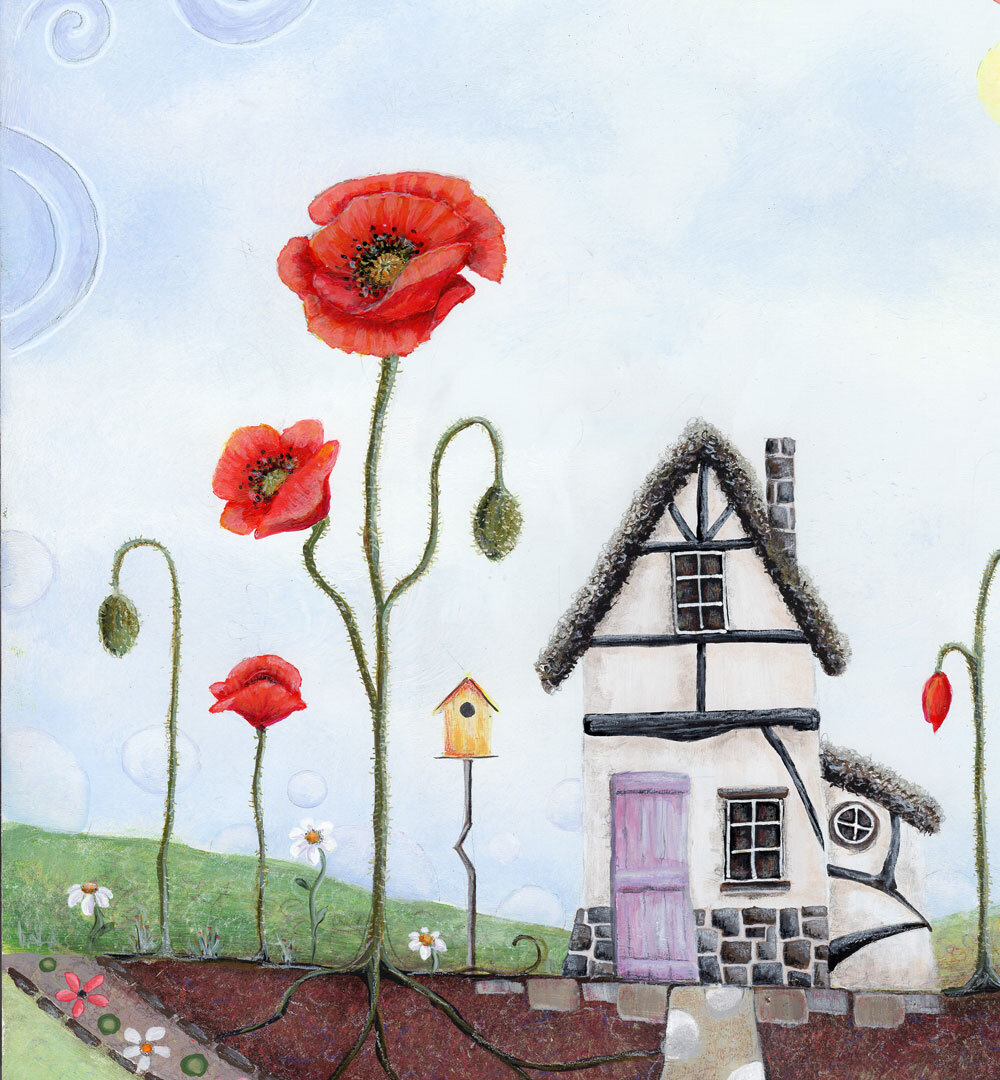 CLOSE UP CLIPPING OF “POPPY TREE COTTAGE”.