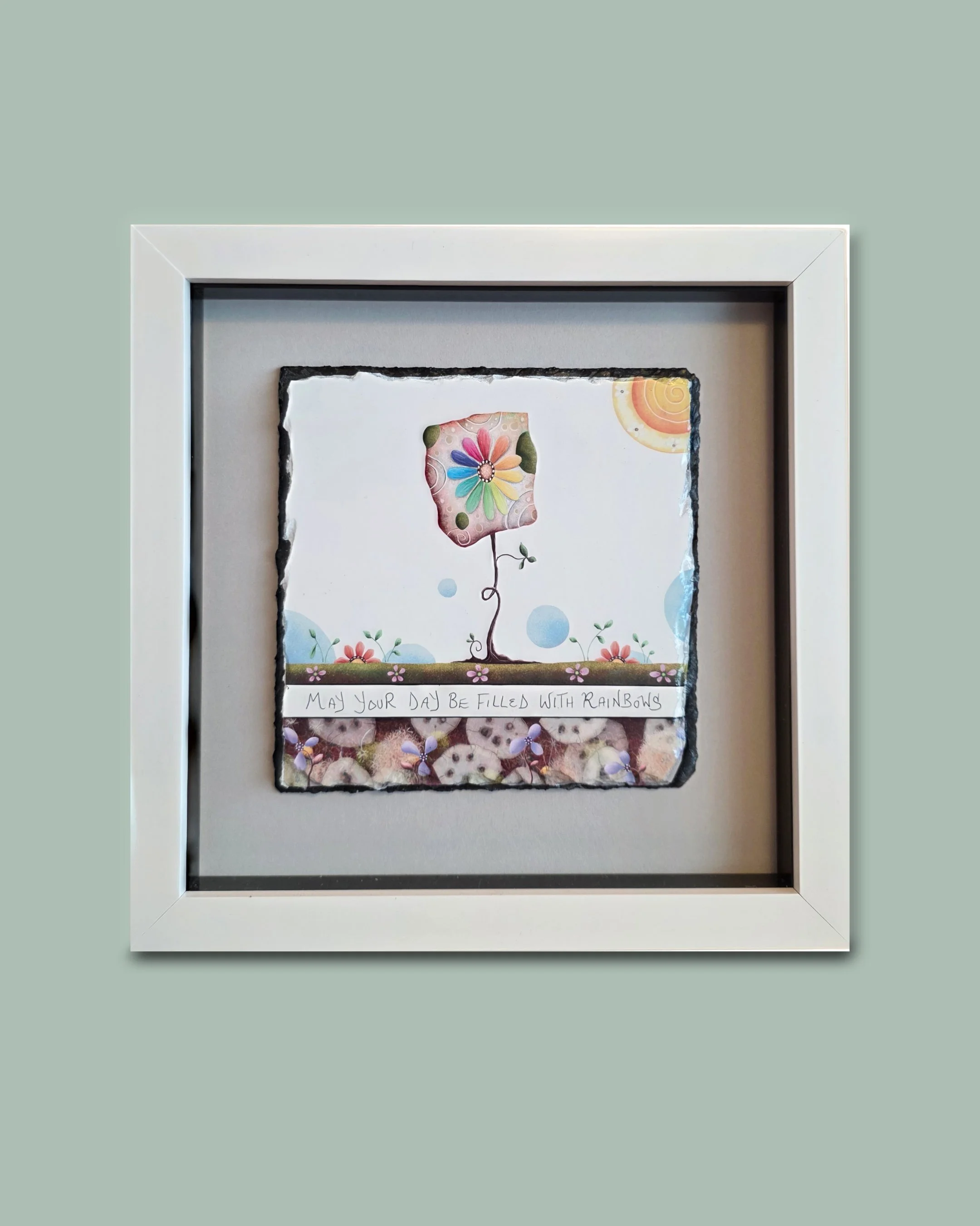 Rainbow Days - Slate Box Frame