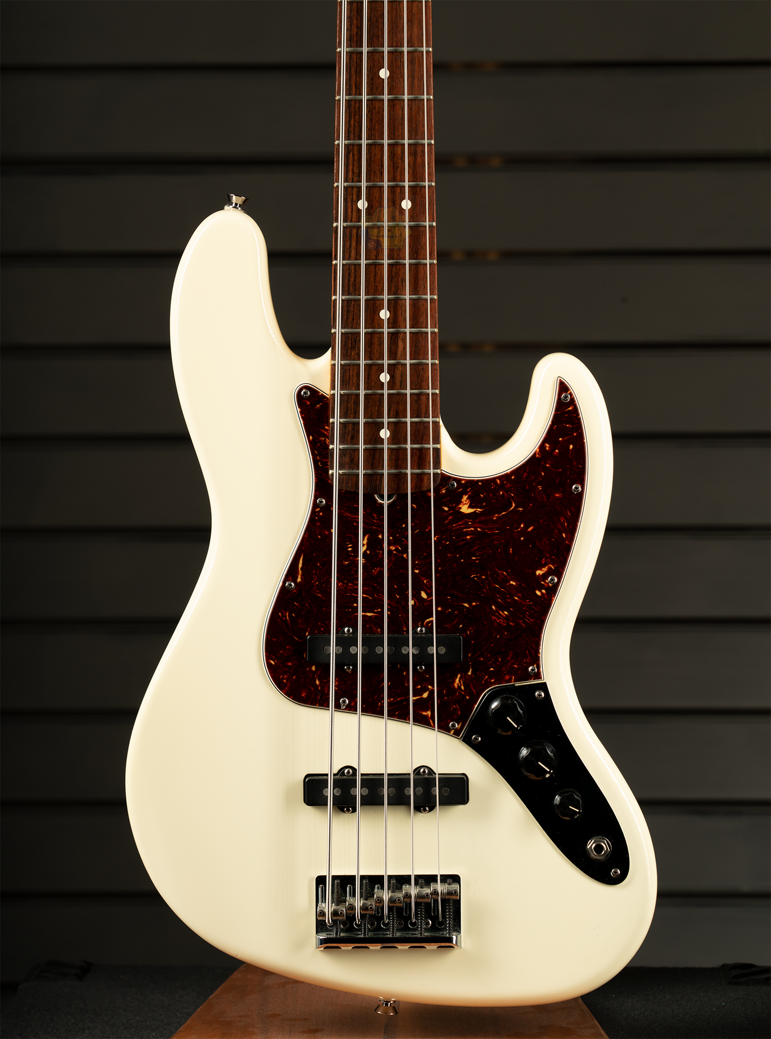 2007 Fender American Standard Jazz Bass V Olympic white — The 