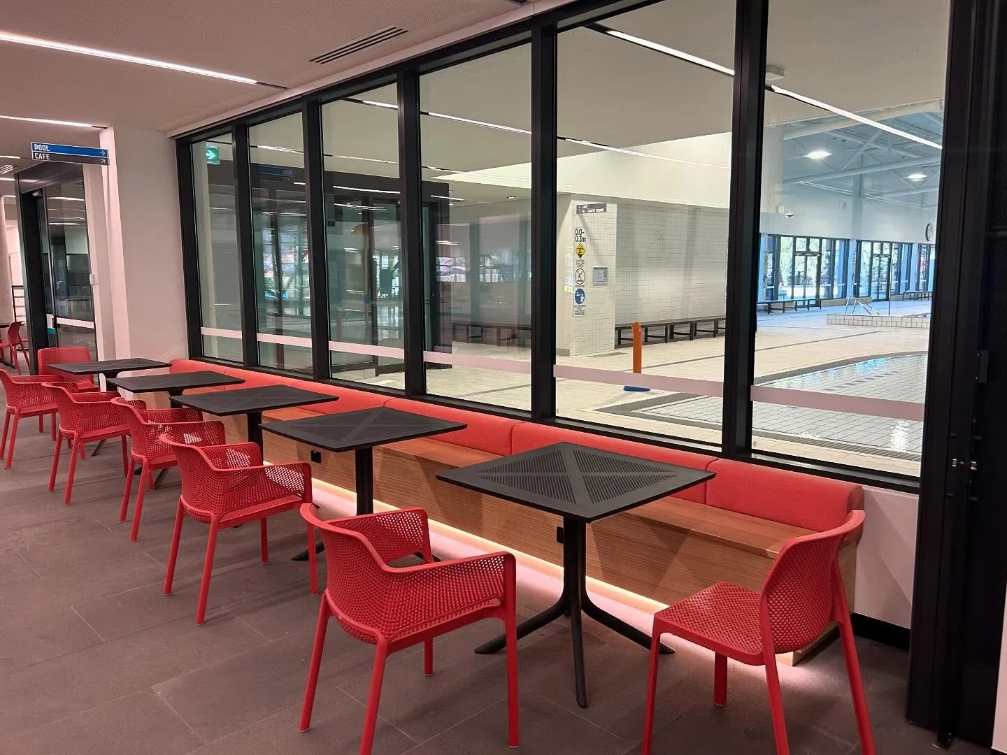 Perfect places to sit and relax at Kensington Community Aquatic and Recreation Centre. 
&bull;
&bull;
&bull;
#nuveaukitchens #building #architecture #construction #design #photography #interiordesign #home #art #architecturephotography #architect #ar