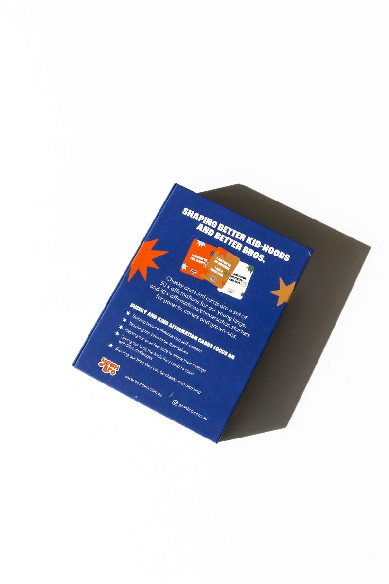 Yeah Bro Cheeky And Kind Affirmation Cards for Boys, Designed by Made By Chloe
