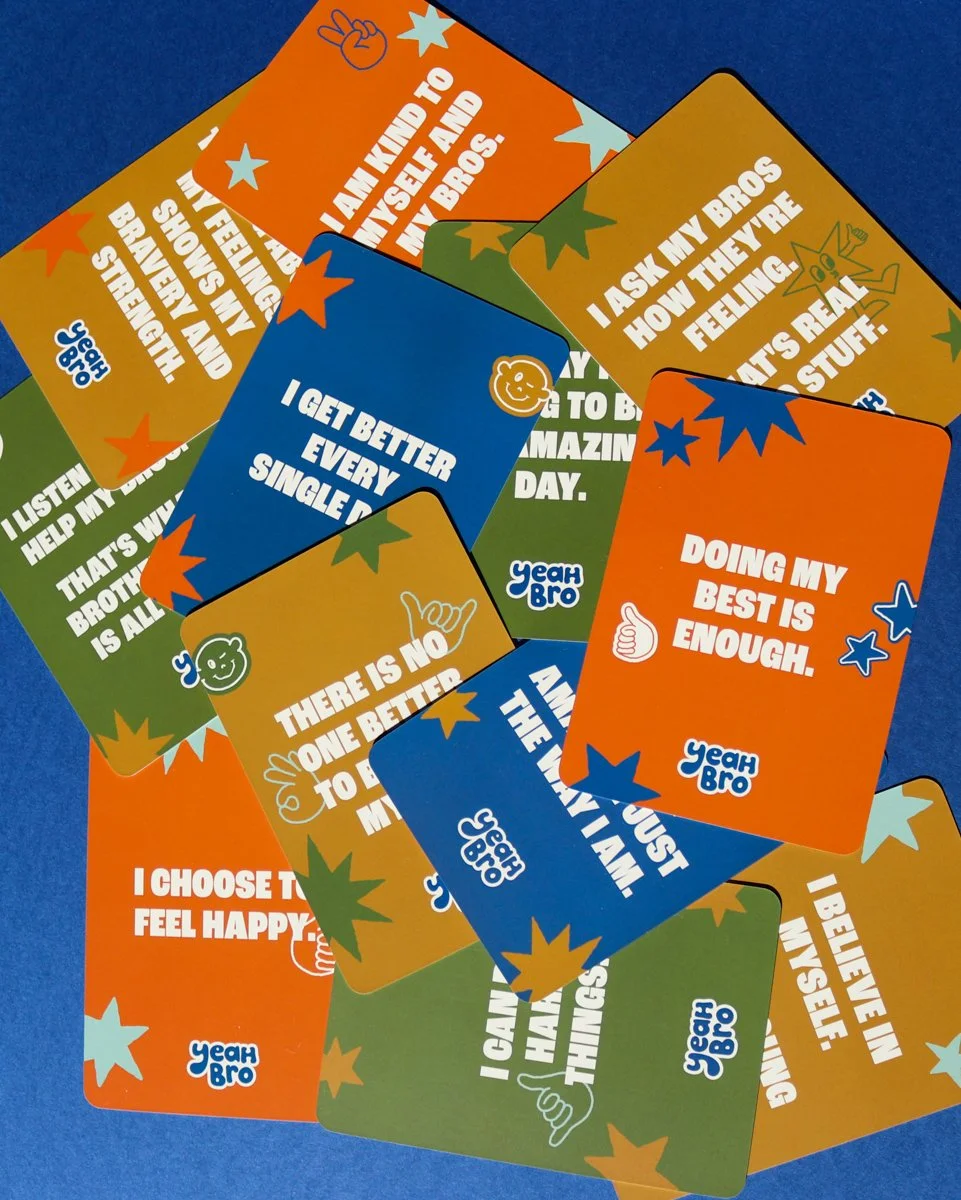 Yeah Bro Cheeky And Kind Affirmation Cards for Kids, Designed by Made By Chloe
