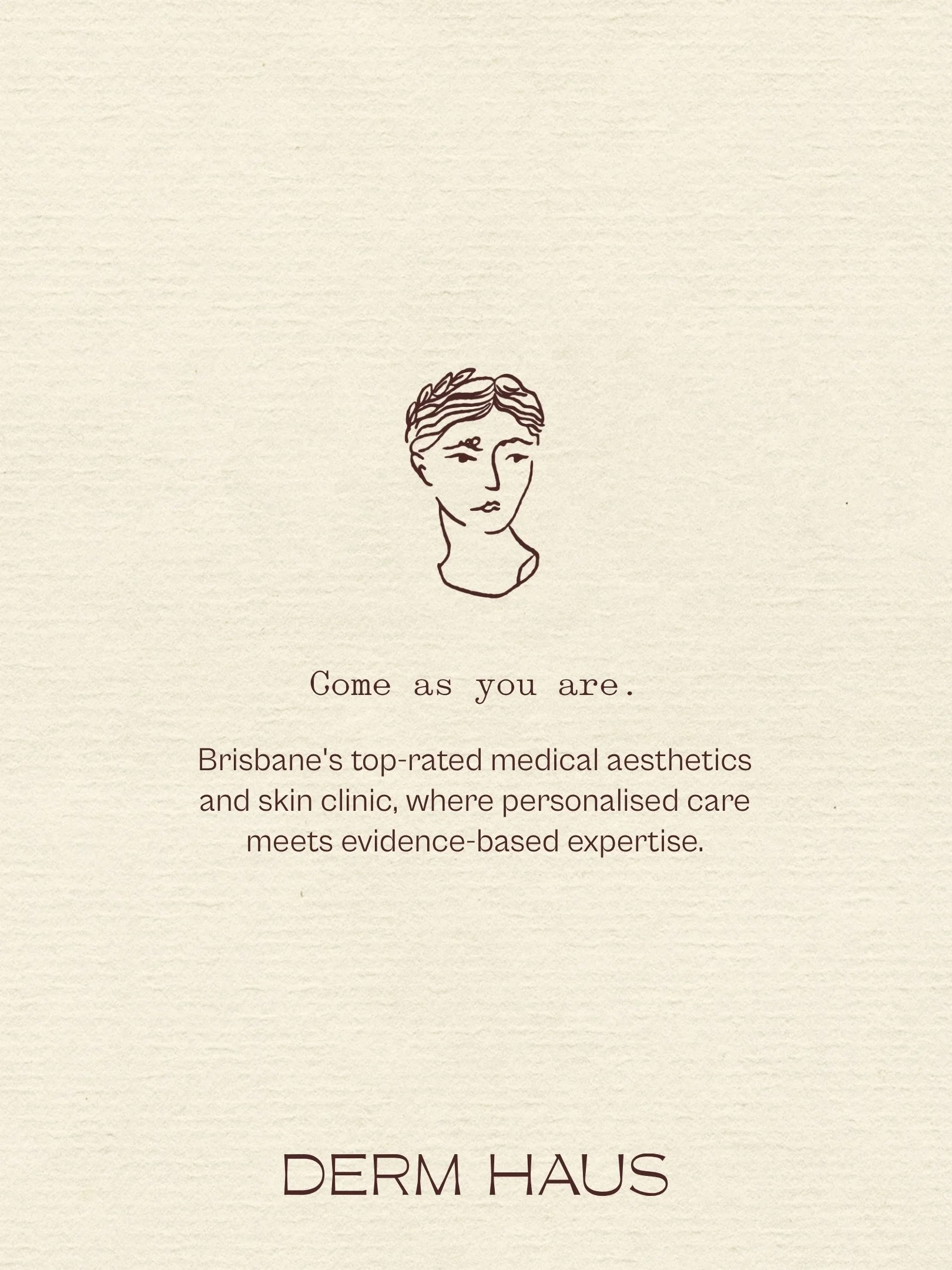 Derm Haus branded social media content mockup, Instagram content design for Brisbane skin health clinic - 1