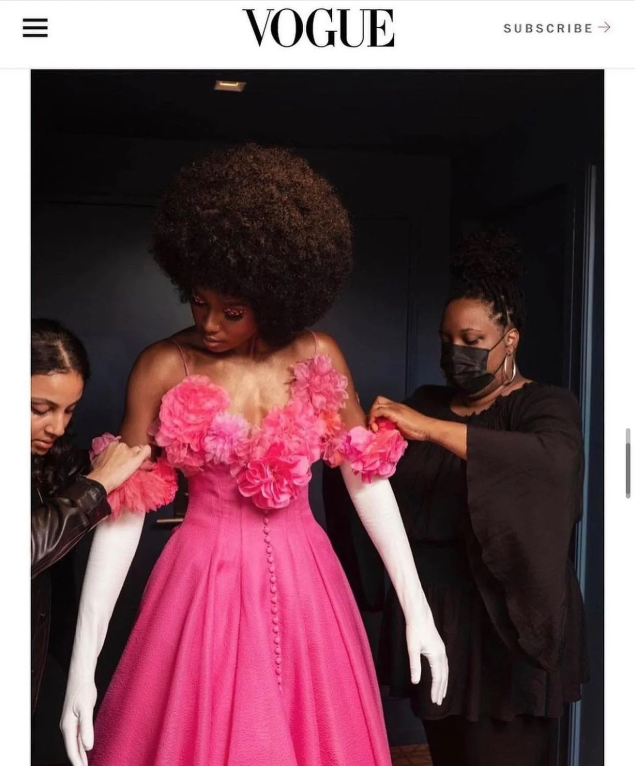 Kiki Layne at the Met Gala styled with wardrobe assist from Fashion Mentor alum Aisya Washington