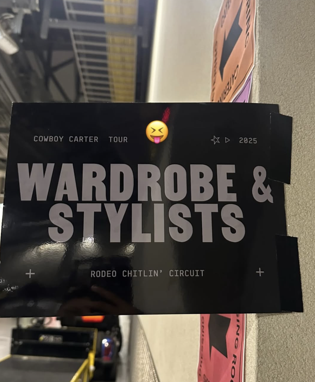 Beyoncé's Cowboy Carter tour wardrobe team featuring Fashion Mentor styling class student