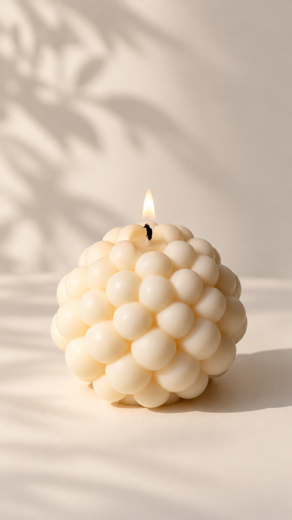 Bubble Ball Candle – handmade soy wax shaped candle NZ