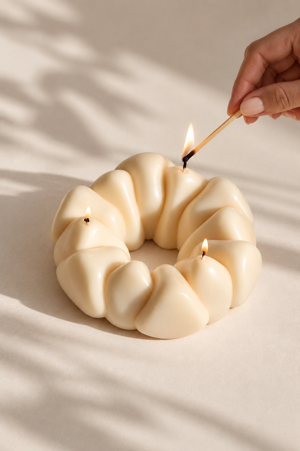 Chunky Centrepiece Candle – handmade soy wax dining table candle NZ