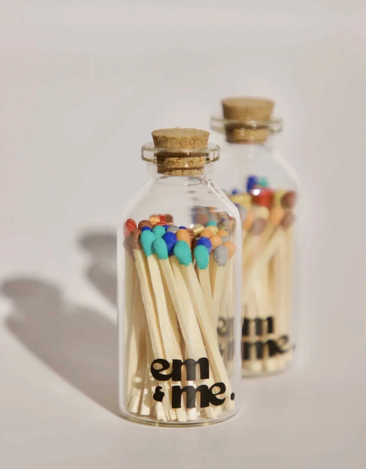 Earthy Multi-Coloured Match Stick Set | Decorative Matches NZ – em & me