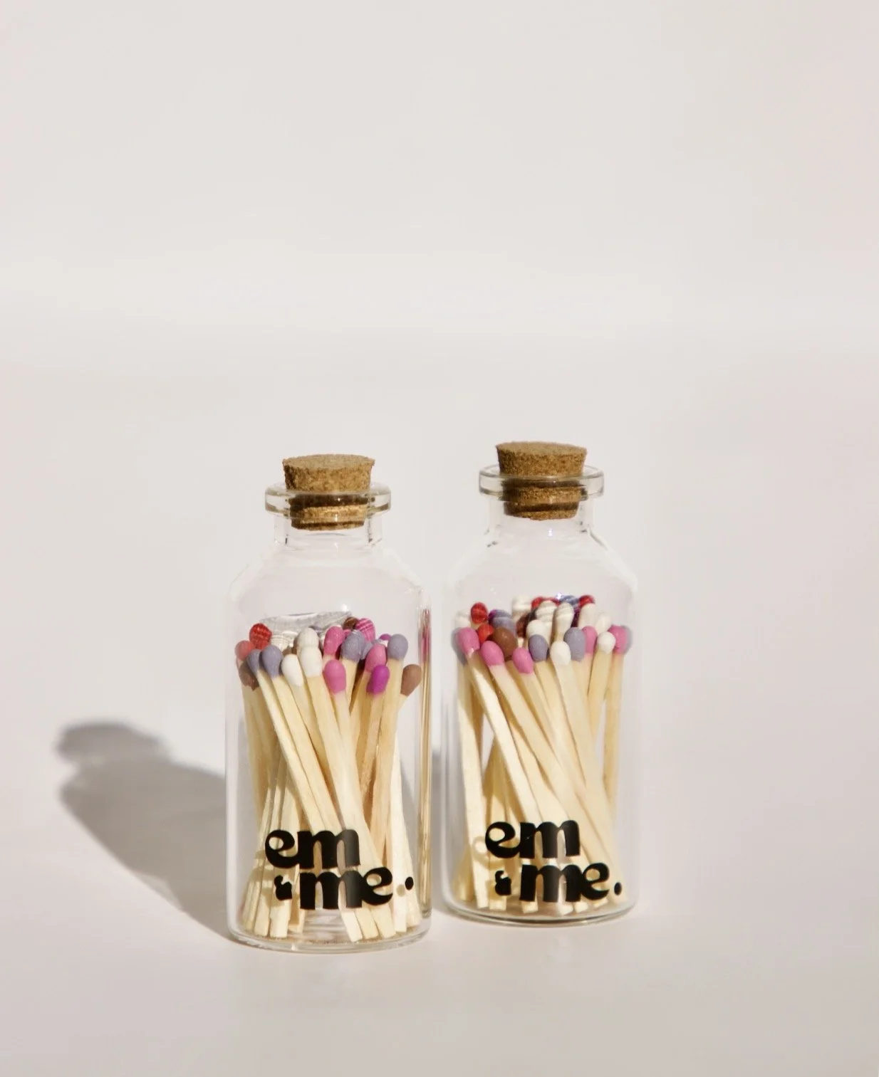 Bright Multi-Coloured Match Stick Set | Decorative Matches NZ – em & me