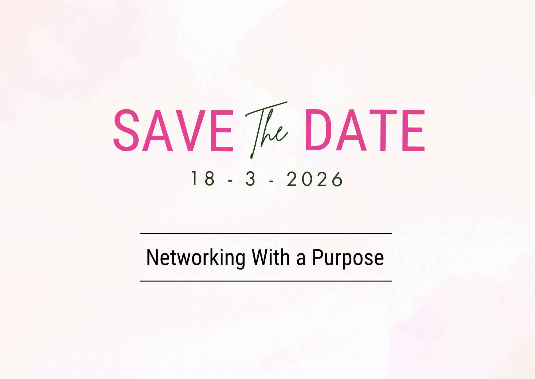 Networking with a Purpose - 18th March 2026
