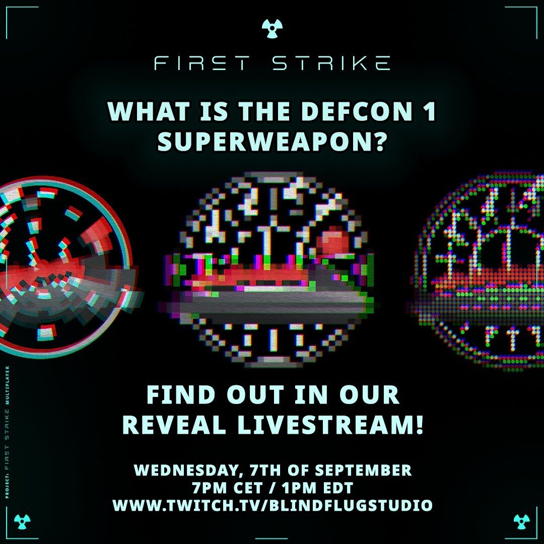 REVEAL LIVESTREAM ON WEDNESDAY! - Check link in bio to follow our Twitch channel - Join us to play First Strike together and to see the official reveal of the new special superweapon!

Plus there will be a fan package unpacking and a look back at the