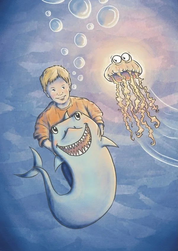 Underwater Adventure - Watercolour and digital