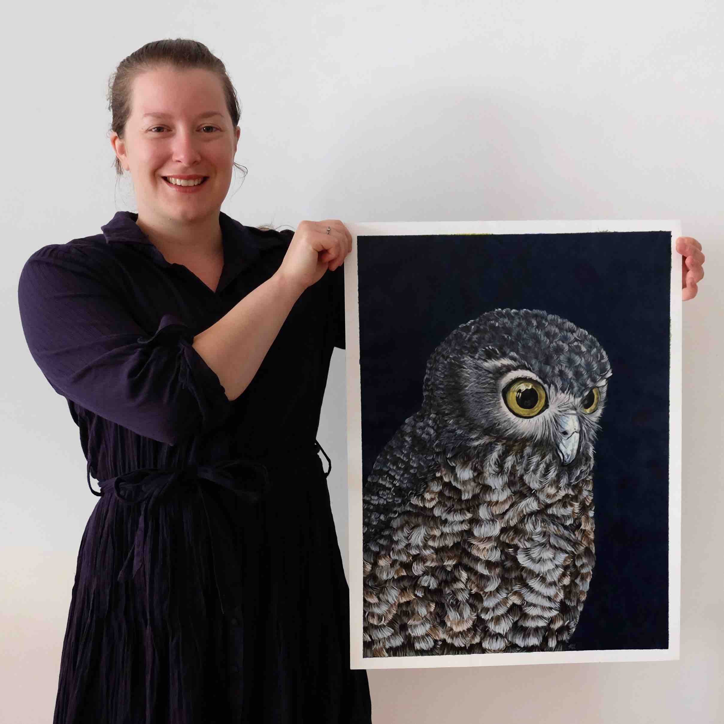 Owl Art — Kate Marie Lewis Artist
