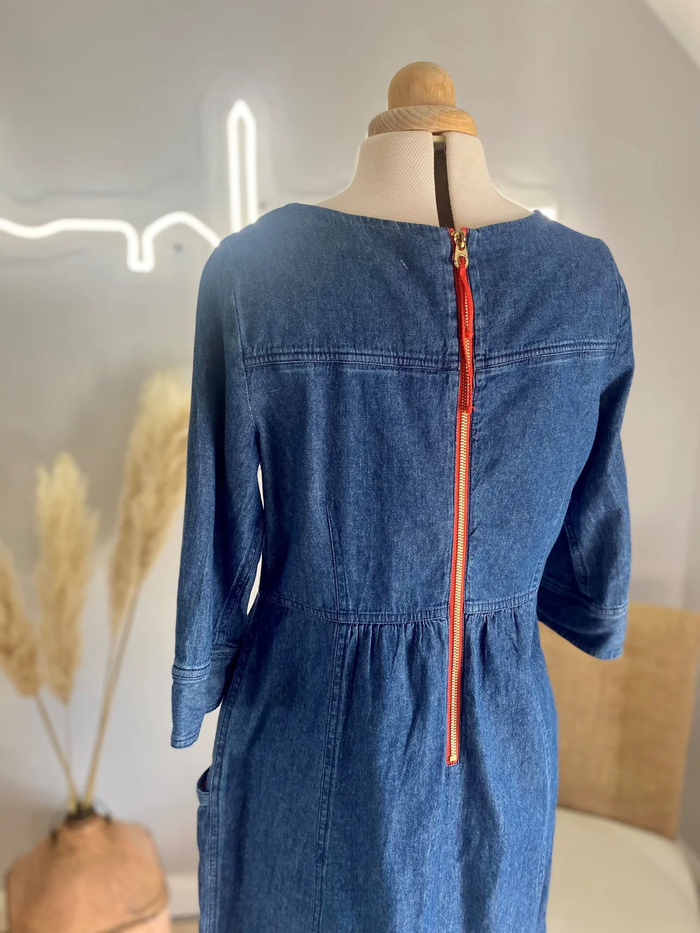 Joules Blue Denim Dress  The Changing Room