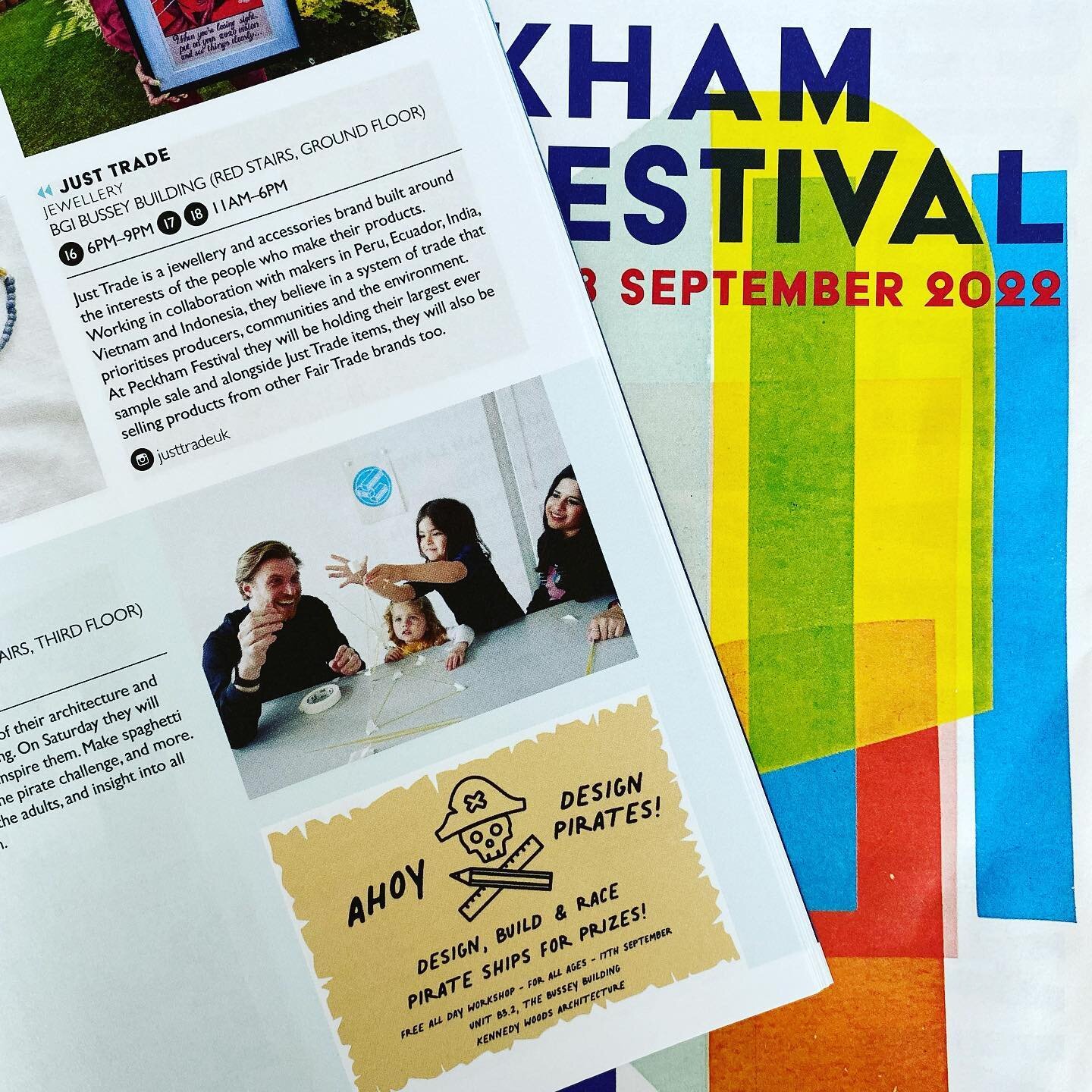 Come build pirate ships at our open studio this Saturday for the #PeckhamFestival @copelandparkse - open to adults and children of all ages! Hope to see you there. #designchallenge