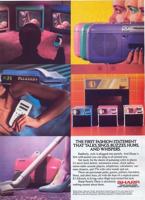 Sharp 1980s Ad