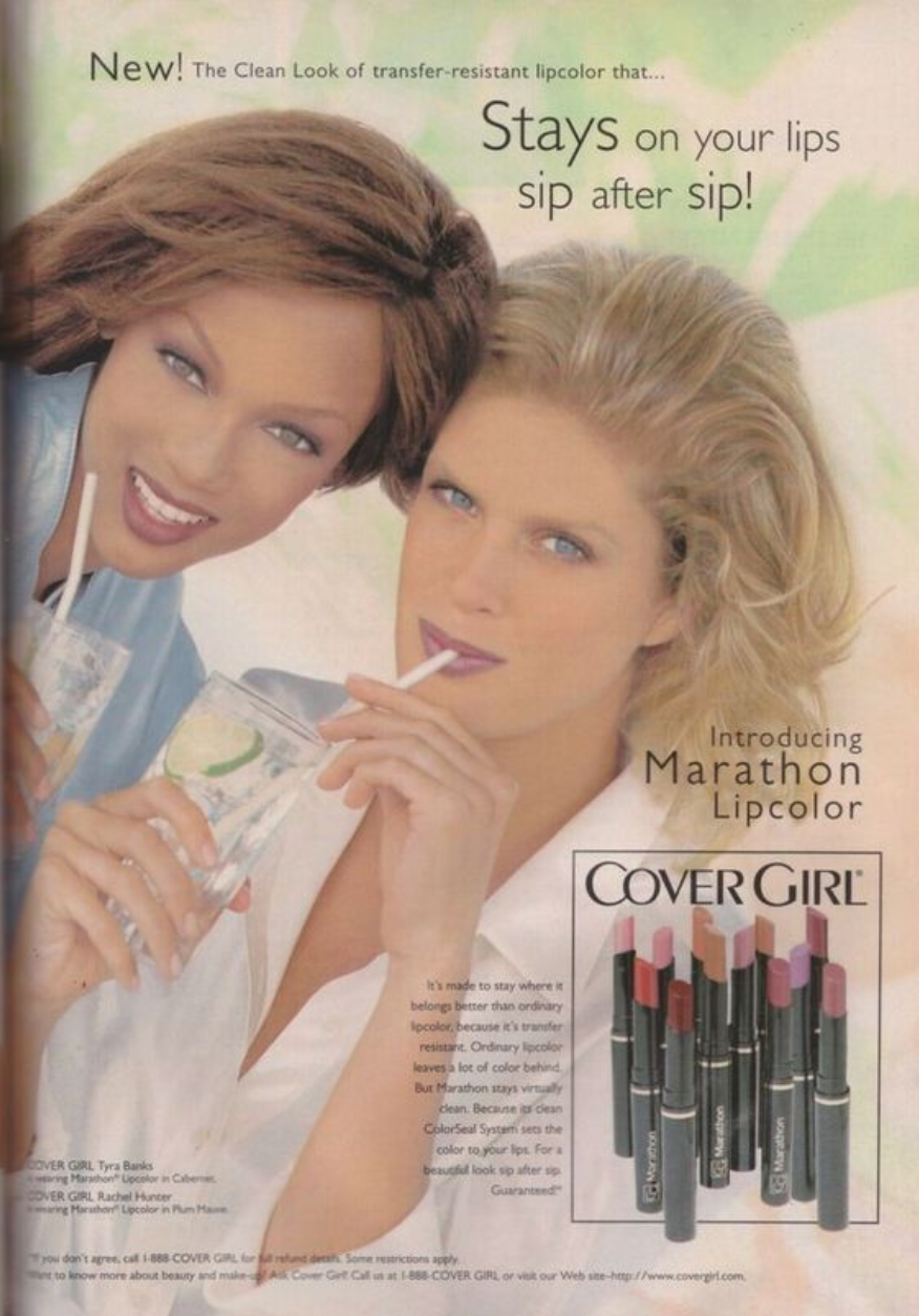 Tyra BAnks x Rachel Hunter Cover Girl Magazine