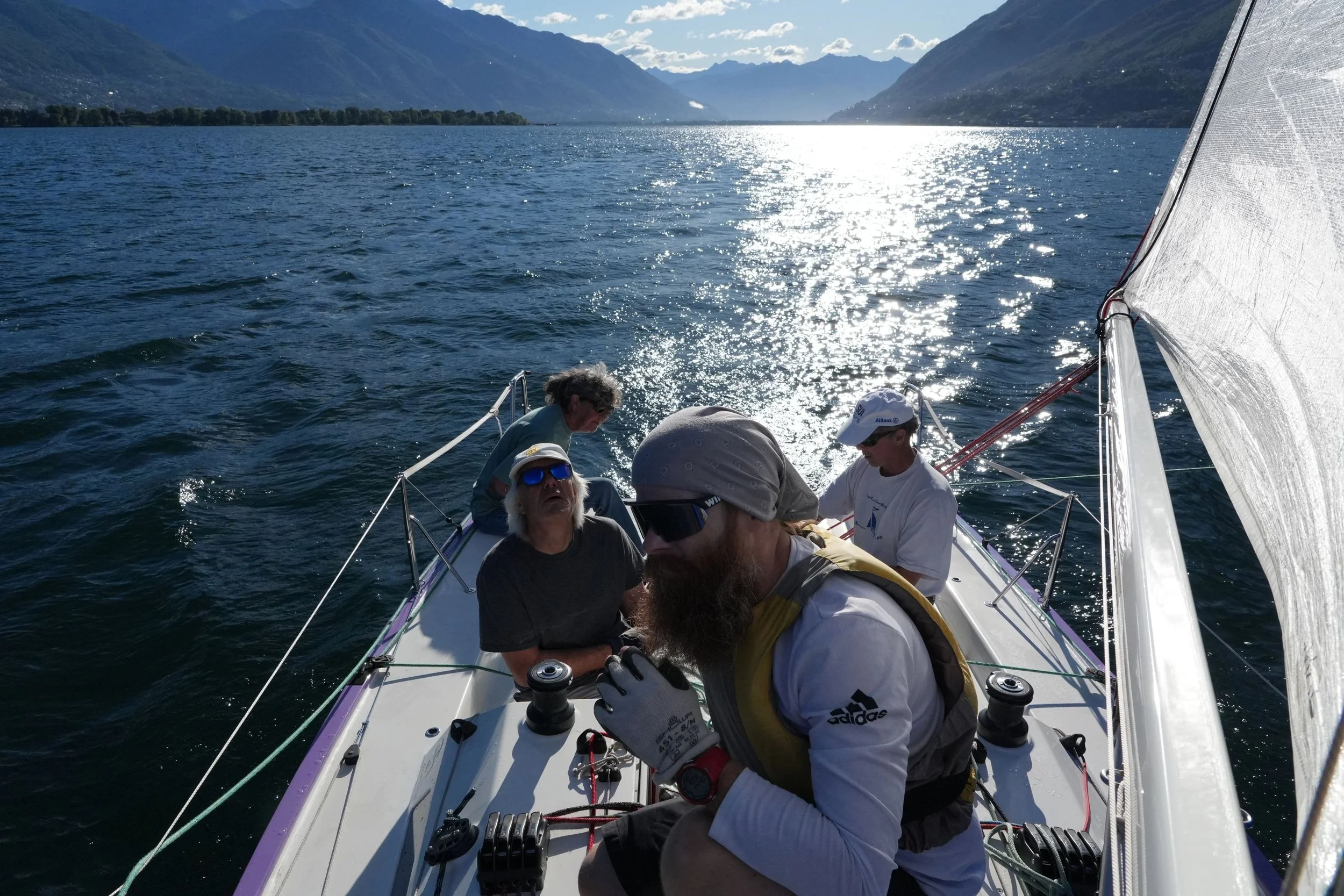 Améthyst mit Skipperin Romy und Coach Marc