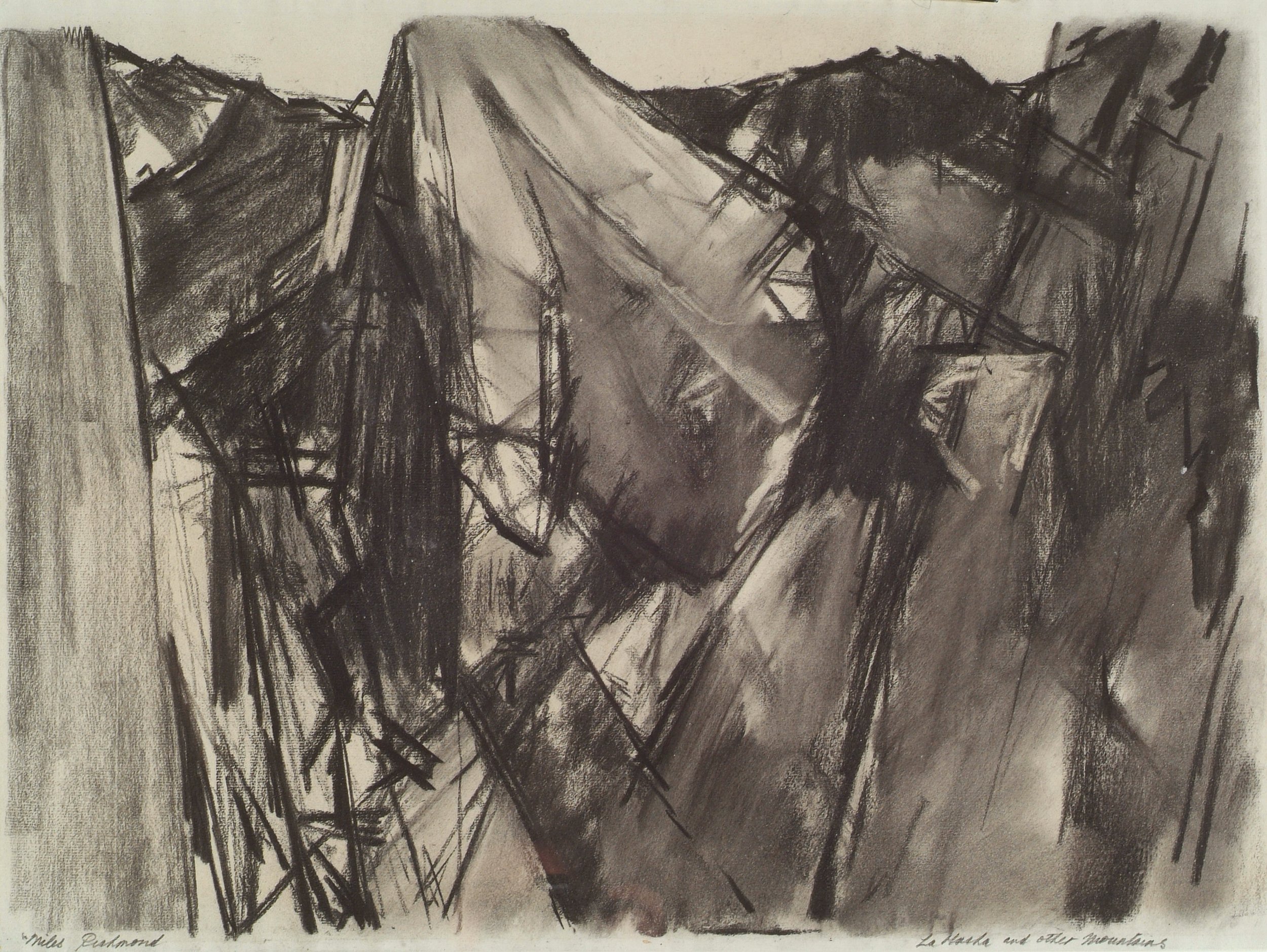 La Hache, 1960, charcoal