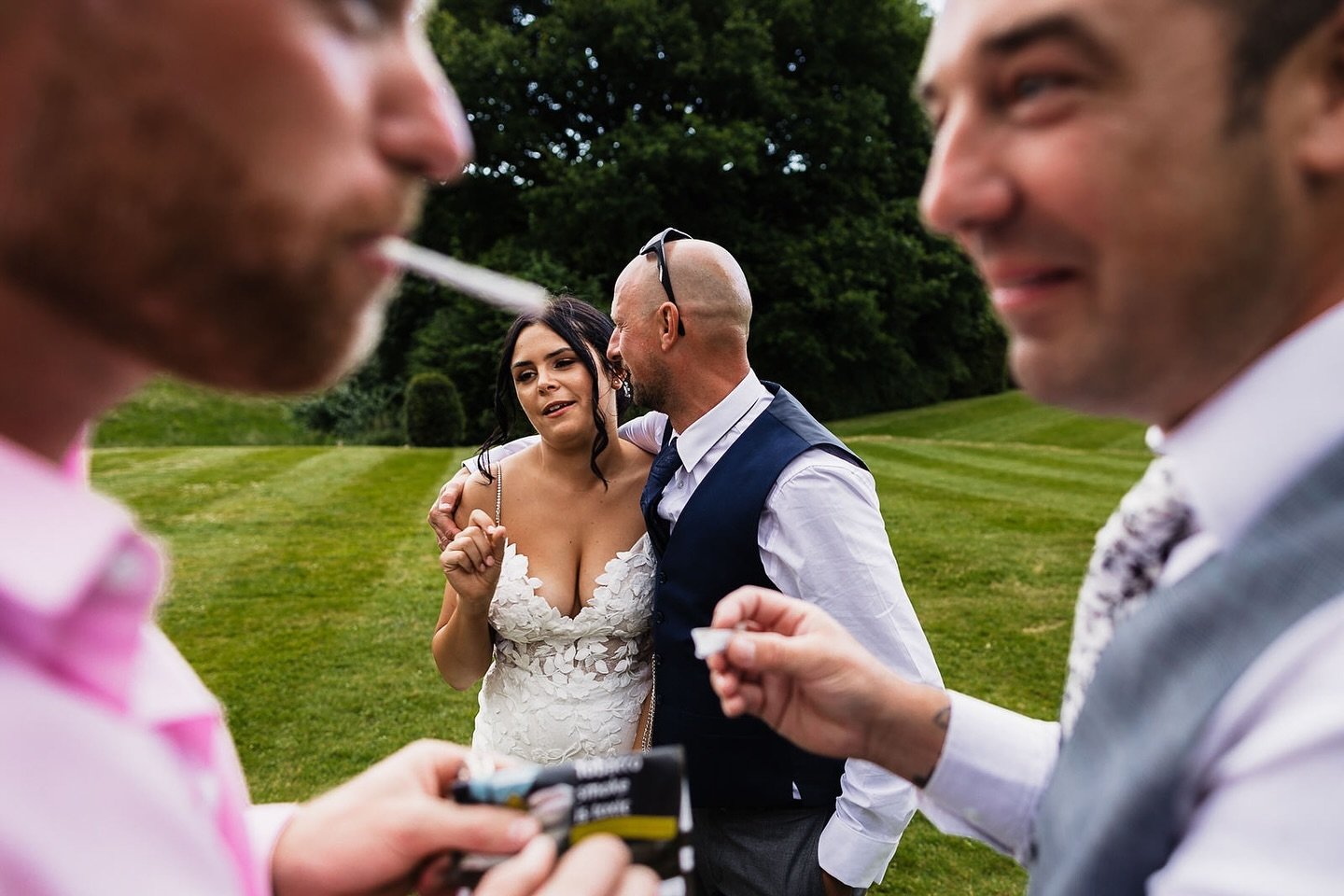Happy Friday guys!!!

Something I love to do at weddings, when I have hit the shot list in my head, is to try and get a shot of the couple, whilst including best friends. 

Some times those weird moments just present themselves. It&rsquo;s even bette