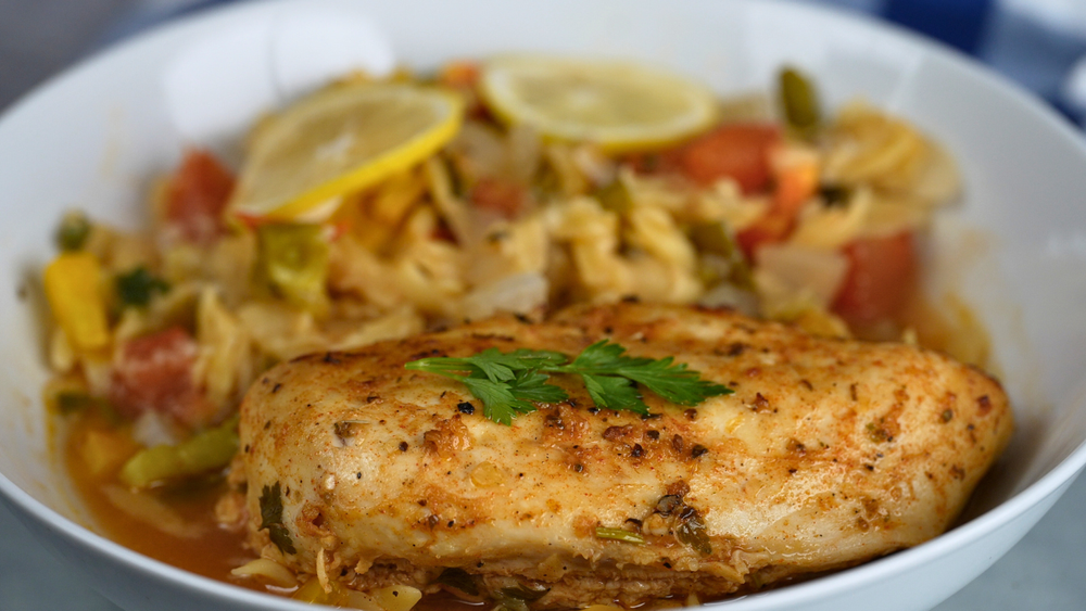 Lemon Chicken and Orzo Casserole - Easy and Flavorful Dinner Recipe
