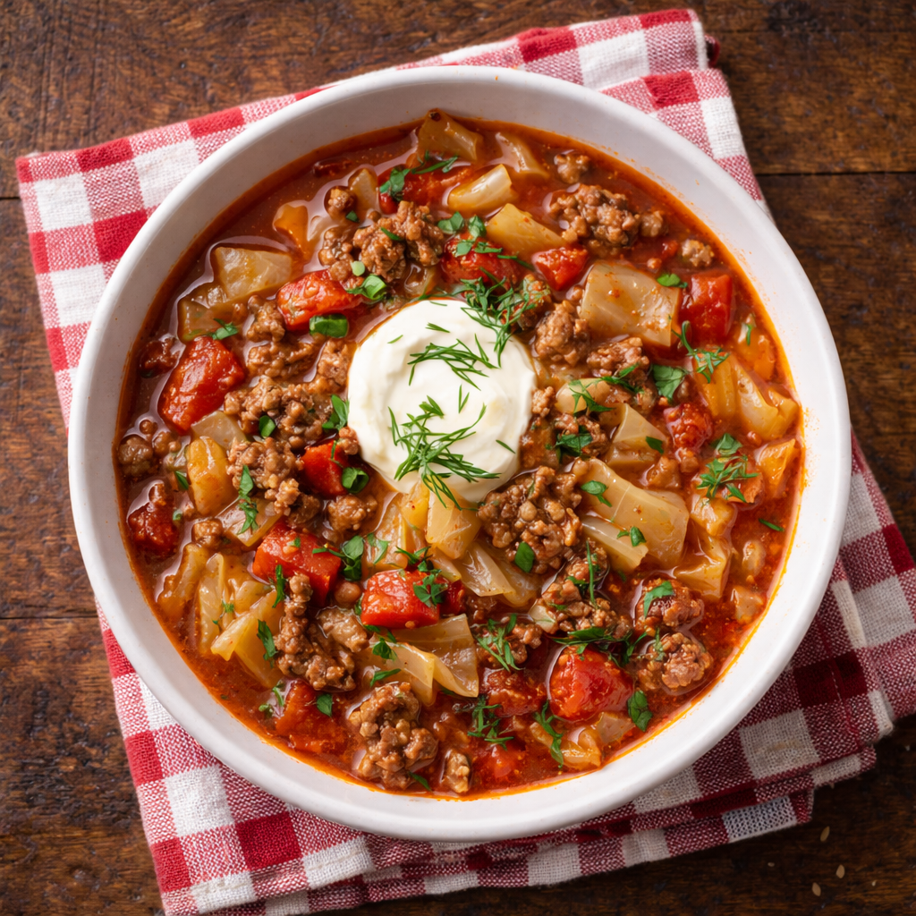 Cabbage Roll Soup - Easy Comfort Food Favorite