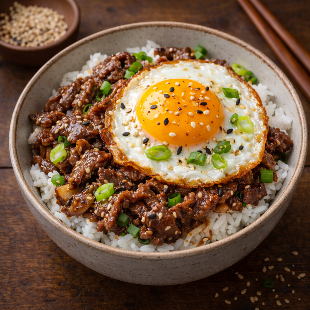 Korean Beef Bowl with Bulgogi - Easy Korean Comfort Food