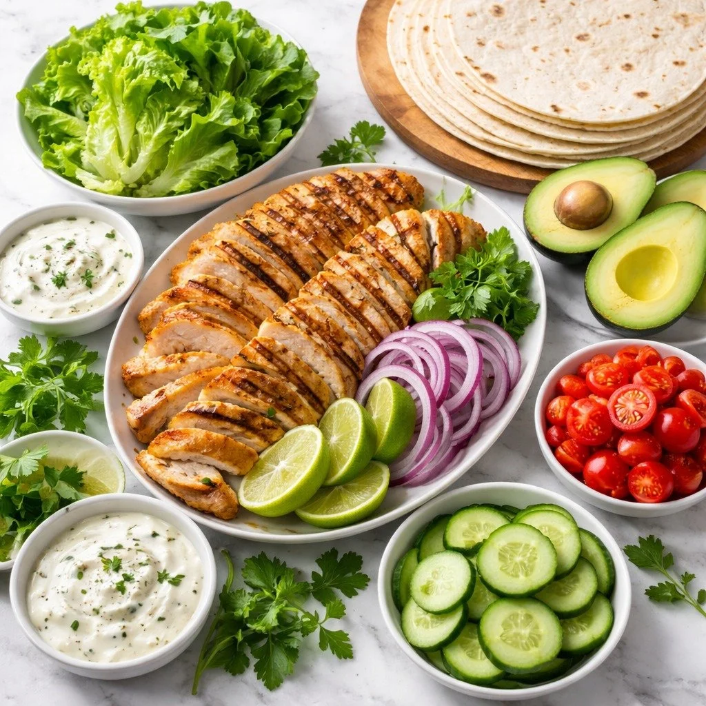 Sliced grilled chicken breast with grill marks on dark slate