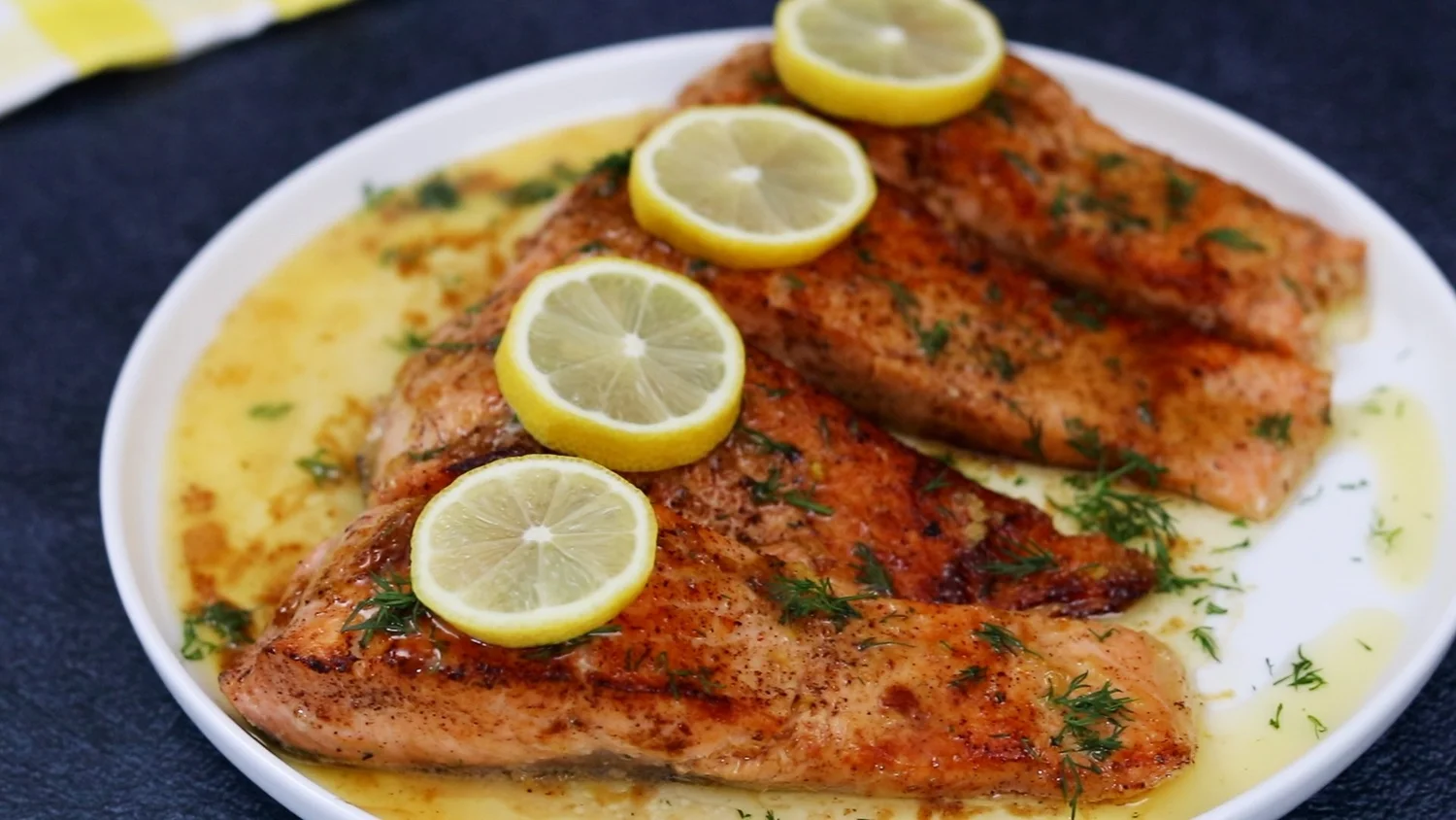 Lemon Butter Pan Seared Salmon — Kelvin's Kitchen