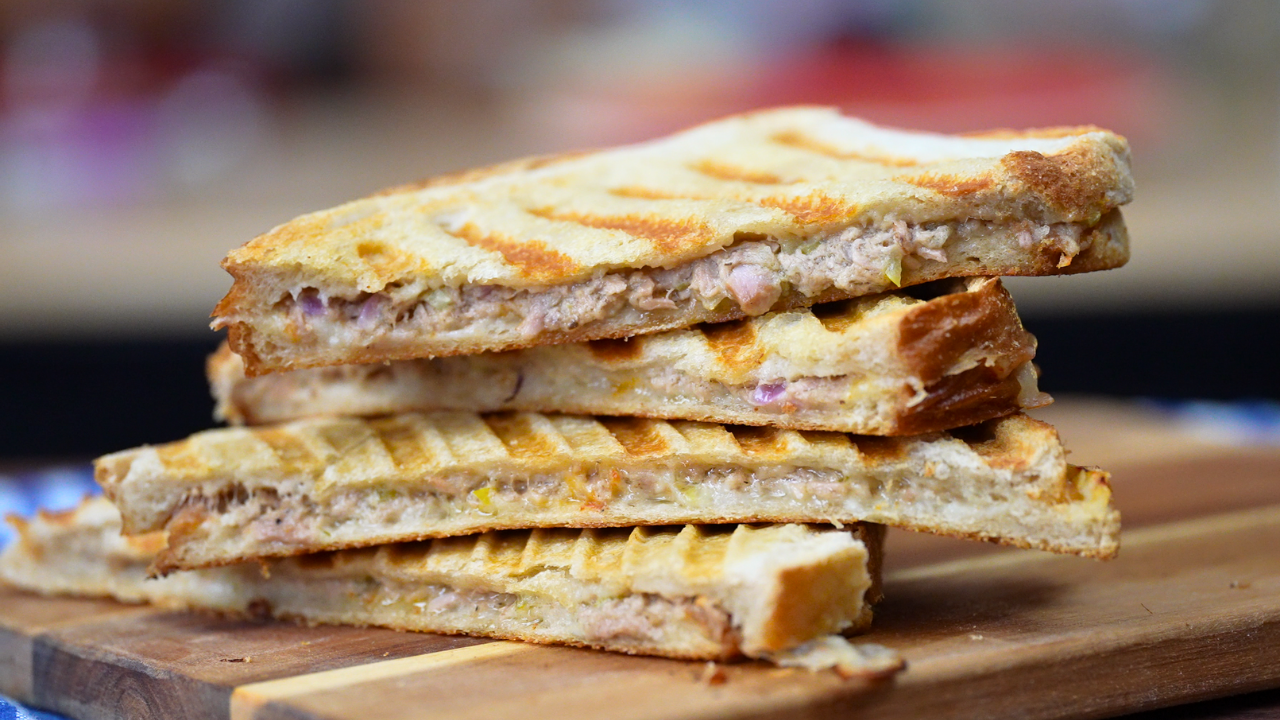 Crispy Tuna Melt Panini (Muenster Cheese)