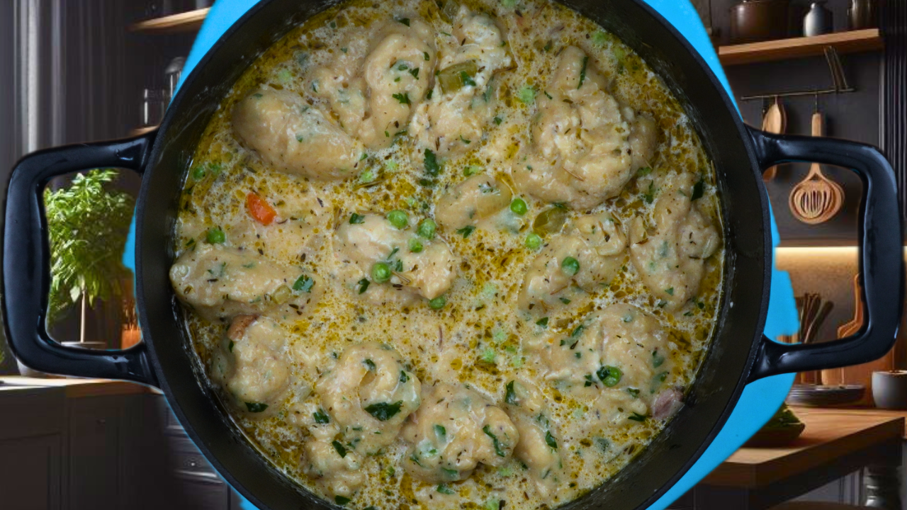 Quick & Easy Creamy Chicken and Dumplings (One Pot Dutch Oven)
